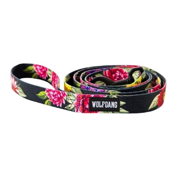 Picture of WOLFGANG MAN & BEAST WL-003-00 Wolfgang Heavy Duty Dog Leash, Pull-Tested to Over 800 lbs for Walking & Training, DarkFloral Print, Large (EA)
