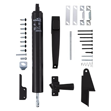 Picture of Wright & Mcgill VLANBRZ Wright Products Lanai Corrosion Resistant Screen Door Hardware Kit – Pneumatic Closer with Push-Button Latch, No Lock Out, Hold-Open Washer (Transitional, Bronze) (EA)