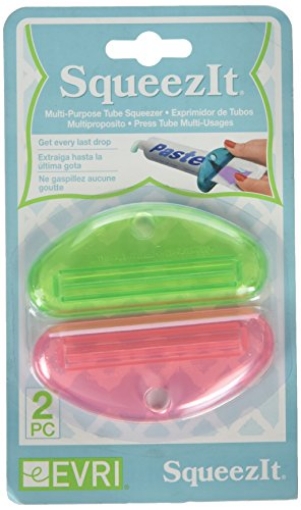 Picture of EVRI SQ2TRMCL0172 Evriholder Squeeze It Assorted Color Multipurpose Tube Squeezer, Set of 2, Color May Vary (PK-12-EA)