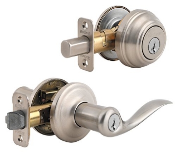 Picture of Kwikset 99910-040 Tustin Security Set - Deadbolt Keyed One Side (EA)