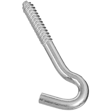 Picture of National/Spectrum Brands N220-830 National Hardware N220-830 2154BC Heavy Duty Screw Hook in Zinc plated,3/8" x 4-1/2" (EA)