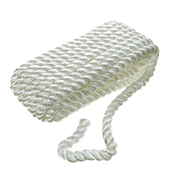 Picture of ATTWOOD MARI 42521 Seachoice 42521 Dock Rope for Boating - 3-Strand Twisted Nylon Dock Line, ⅜-Inch x 20 Feet, White (EA)