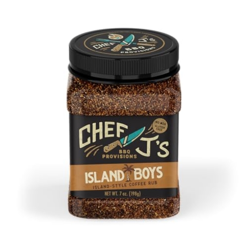 Picture of CHEF J'S BBQ PROVISIONS ISLANDBOYS-7OZ Chef J's BBQ Provisions Island Boys Coffee Rub, 7 oz (EA)