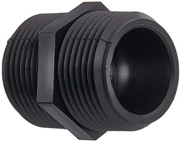 Picture of GREEN LEAF M1000PBG1 GREEN LEAF M1000P Pipe, 1, Polypropylene Black M 1000 P Nipple 1INCH MPT (EA)