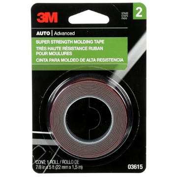 Picture of 3M 3615 3M Super Strength Molding Tape, 03615, 7/8 in x 5 ft (EA)