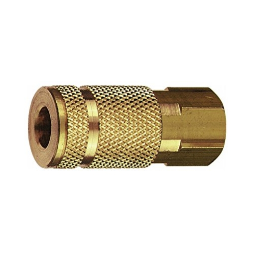 Picture of Tru-Flate 13-334 Tru-Flate Brass Coupler 1/4 in. Female 1 pc. (PK-10-EA)