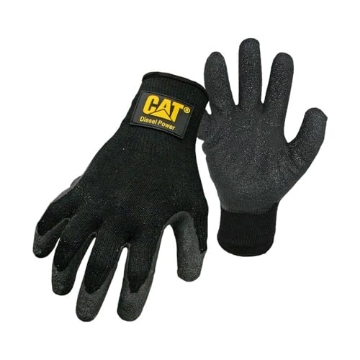 Picture of CAT CAT017400J CAT Men's 017400 Black Latex Palm with Diesel Power Logo Glove Jumbo Black (PK-12-EA)