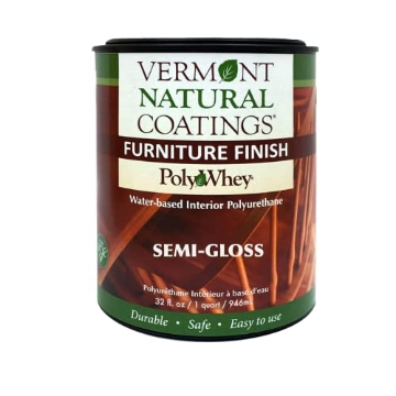 Picture of VERMONT NATURAL COATINGS INC 900108 Vermont Natural Coatings Poly Whey Furniture Finish, Clear Semi-Gloss, 1 Quart (EA)