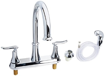 Picture of Moen CA87015 Moen CA87015 High-Arc Kitchen Faucet with Side Spray from the Solidad Collection, Chrome (EA)