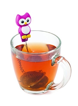 Picture of JOIE 11120 Joie MSC International 11120 MSC Hoot Owl Cup Mesh Ball Loose Leaf Tea Infuser-Random Color, Assorted (EA)
