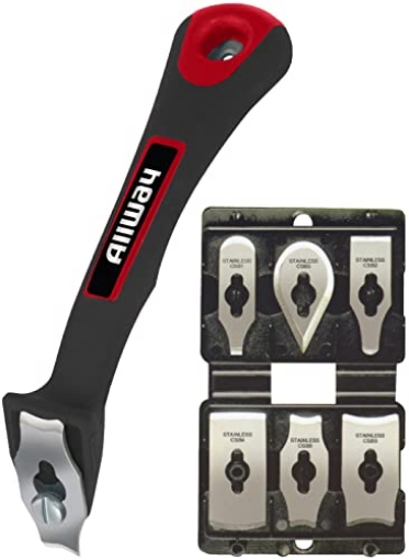 Picture of ALLWAY TOOLS INC CS6 ALLWAY CS6 Soft-Grip Contour Scraper Set with 6 Blades and Blade File (EA)