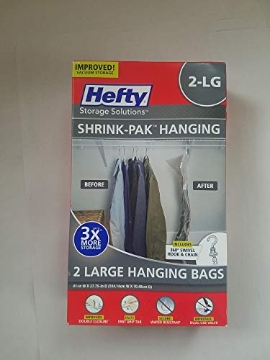 Picture of Hefty HFTPDQ70834633 TECHKO Hefty Shrink Pak - 2 Large Hanging Bags (PK-3-EA)