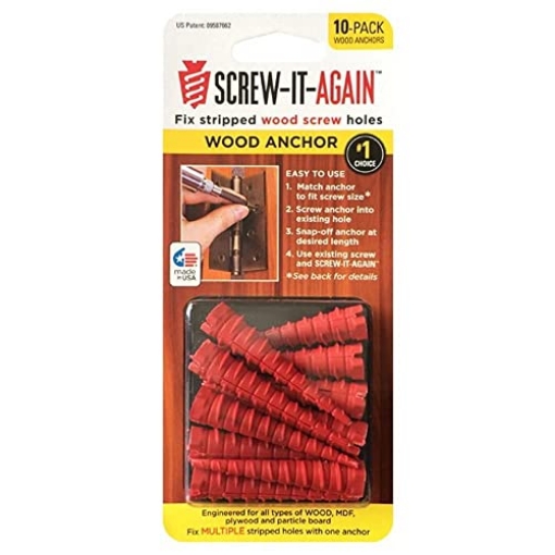 Picture of ROLL AND CHAIKEN ENTERPRISES LLC SIA-10PK Screw It Again EMW5953260, 10 Count (EA)