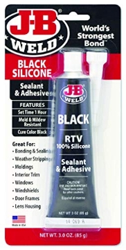 Picture of J B Weld 31319 J-B Weld 31319 Black RTV Silicone Sealant and Adhesive - 3 oz. (EA)