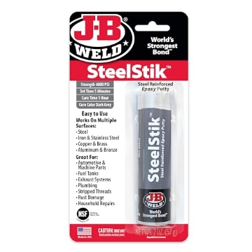 Picture of J B Weld 8267 J-B Weld 8267 SteelStik Steel Reinforced Epoxy Putty Stick - 2 oz. (EA)