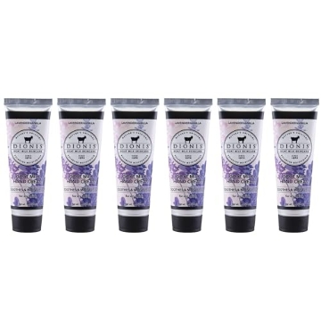 Picture of Creative Nail Design C33674-6 Dionis - Goat Milk Skincare Scented Hand Cream (1 oz) Set of 6, Moisturizing Lotion for Dry Skin, Good for Sensitive Skin, Cruelty-free and Paraben-free (Lavender Vanilla) (PK-6-EA)