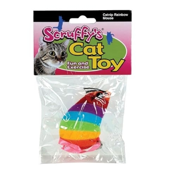Picture of SCRUFFYS 32002 PetEdge Catnip Rainbow Mouse (EA)