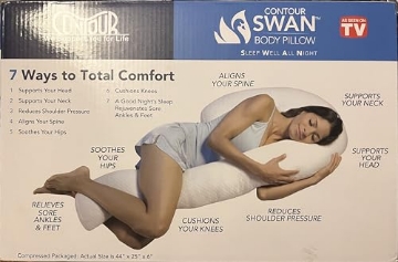 Picture of AS SEEN ON TV 30820RTM Contour BODY PILLOW HOME WHITE (EA)