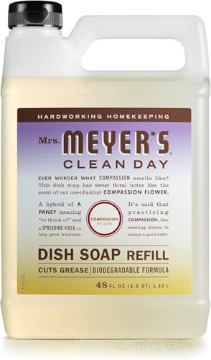 Picture of Mrs Meyers 11932 MRS. MEYER'S CLEAN DAY Liquid Dish Soap Refill, Compassion Flower, Packaging May Vary, 48 fl. oz (EA)