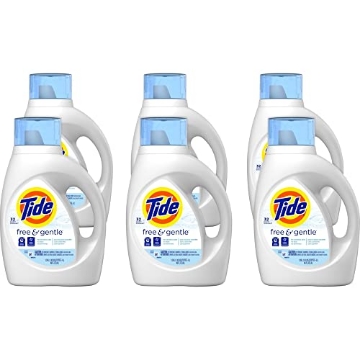 Picture of Tide 41823 Tide Free And Gentle Laundry Detergent, 32 Loads, 46 Oz Bottle, 6/carton (CT-6-EA)