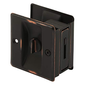 Picture of Prime N 7319 Slide-Co 164431 Pocket Door Privacy Lock and Pull, 2-3/4 In. tall, Classic Bronze (Single Pack) (EA)