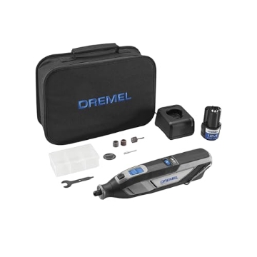 Picture of DREMEL(R) 8240-5 Dremel 8240-5 12V Cordless Rotary Tool Kit with Variable Speed and Comfort Grip - Includes 2AH Battery Pack, Charger, 5 Accessories, Wrench, and Tool Fabric Carry Bag (EA)