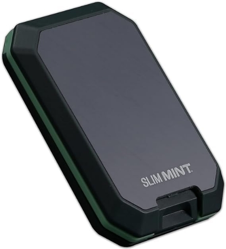 Picture of AS SEEN ON TV 16951-8 Slim Mint Ultra-Thin RFID-Blocking Wallet, AS-SEEN-ON-TV, ID Theft Protection, Easy to Carry, Reach Cards & Cash with a Touch of a Button, Aluminum Outer Shell, Crush-Resistant (EA)