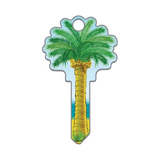 Picture of LUCKY LINE PRODUCTS INC B112K Lucky Line Key Shapes, Palm Tree, House Key Blank, KW1/11 (PK-5-EA)