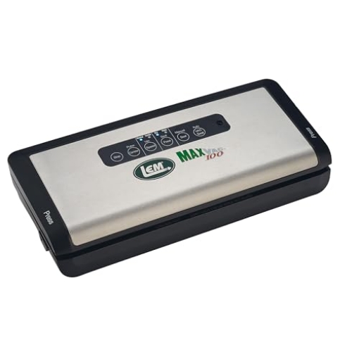 Picture of SKYWATCH CAPITAL PARTNERS INC 1379 LEM Products MaxVac 100 Plastic Vacuum Sealer with 12 Inch Seal Bar, Silver and Black (EA)