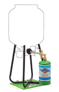 Picture of FLAME KING YSN1LBKT Flame King Refillable 1LB Empty Propane Cylinder Tank with Refill Kit and CGA600 Connection - Reusable, Safe and Legal Refill Option, DOT Compliant (EA)