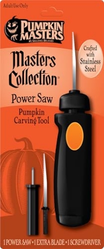 Picture of SIGNATURE BRANDS LLC 34155 Pumpkin Masters - Masters Collection Power Saw, Easy-Grip Design and Interchangeable Blads for Maximum Control and Comfort (PK-12-EA)
