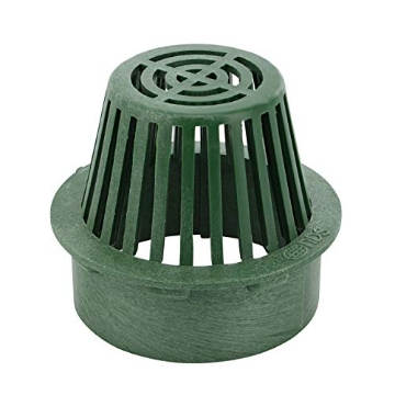 Picture of Nds 80 6 in. Atrium Grate, Connects to 6 in. Spee-DBasin, 6 in. Drain Pipes and Fittings, Green Plastic (EA)