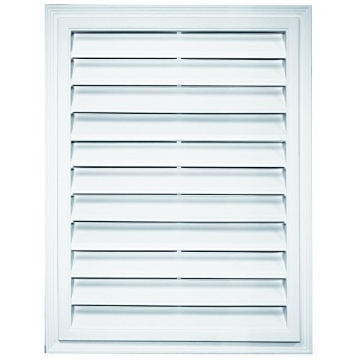 Picture of BUILDERS EDGE 1.20062E+11 Builders Edge 120061824117 18" x 24" Rectangular Vent 117, Bright White (EA)