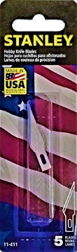 Picture of STANLEY Engineered Fastening 11-411 STANLEY 11-411 Hobby Knife Blades, 5-Blades (EA)