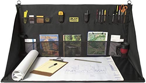 Picture of PLAN STATION WS3800 Plan Station PRO WS3800 Portable Standing Desk, Workbench, Station, Storage for Jobsite, Garage, Office, Shop, Hanging Work Surface, Black (EA)