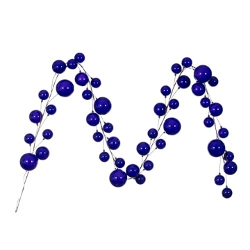 Picture of Vickerman N222866 Vickerman 10' Purple Pearl Branch Ball Wire Garland. (EA)