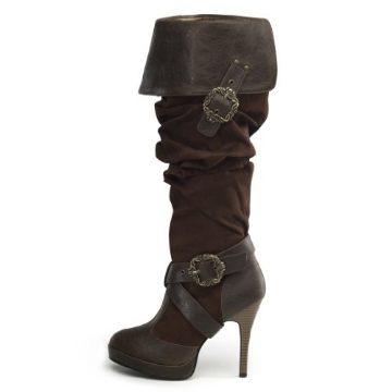 Picture of Pleaser Shoes HA165BN6 Pleaser Carribean Women's Costume Boots, Brown: Size 6 (EA)