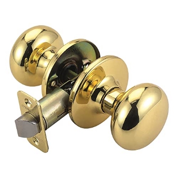 Picture of DHI CORP 753269 Design House 753269 Cambridge 2-Way Latch Passage Door Knob, Polished Brass (EA)