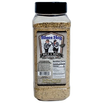 Picture of BLUES HOG LLC CP90811 Blues Hog Bold & Beefy Seasoning, Gourmet BBQ Rub for Brisket, Burgers & More, All-Natural, Gluten-Free, Made in the USA, 25 oz (EA)