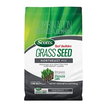 Picture of THE SCOTTS MIRACLE-GRO COMPANY 18025 Scotts Turf Builder Grass Seed Northeast Mix with Fertilizer and Soil Improver, Premium Mix, 2.4 lbs. (EA)