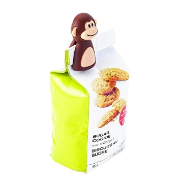 Picture of JOIE 77729 MSC International 77729 Joie Monkey Bag Clips, Set of 2, 2.75 1.75 x 1.5-Inches, BSG, Brown (EA)