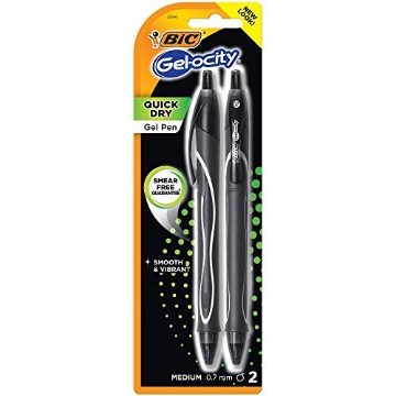 Picture of BIC RGLCGP21-BLK Bic Gel-ocity Black Retractable Gel Pen 2 pk (PK-6-EA)