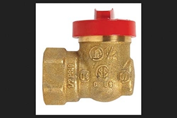 Picture of HOMEWERKS VGV1ANR2 VALVE BALL GAS 3/8FL 1/2 (EA)