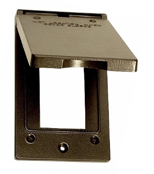 Picture of SIGMA ENGINEERED SOLUTIONS 14248BR Sigma Electric, Bronze Sigma Engineered Solutions, Weatherproof 14248BR 1-Gang Vertical GFCI Cover, No Size (EA)