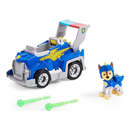 Picture of SPIN MASTER 6063584 Paw Patrol Spin Master 6063584 Rescue Knights Chase Transforming Toy Car with Collectible Action Figure (EA)