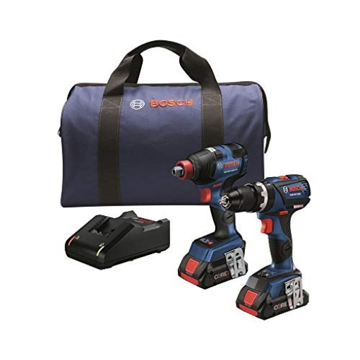 Picture of BOSCH SECURITY SYSTEMS, INC GXL18V-225B24 Bosch GXL18V-225B24 18V 2-Tool Combo Kit with Brute Tough 1/2 In. Hammer Drill/Driver and 1/4 In. and 1/2 In. Two-In-One Bit/Socket Impact Driver (EA)