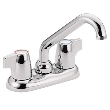 Picture of Moen 74998 Moen Chrome Chateau Two-Handle 4-Inch Centerset Utility or Laundry Sink Faucet with Threaded Spout, 74998 (EA)