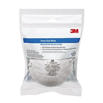 Picture of 3M 8661P5-DC 3M Home Dust Mask, Helps Provide Relief From Allergens, Pet Dander, And Other Non Harmful Airborne Particles, 5-Pack (8661PC1-A) (EA)