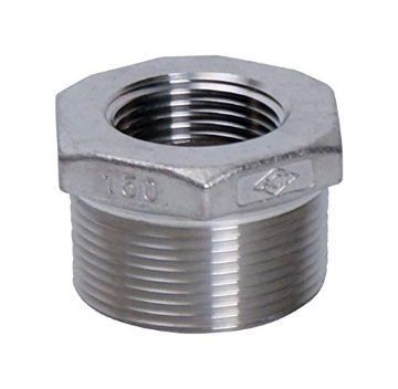 Picture of SMITH-COOPER 4638101070 Smith Cooper 1 in. MPT x 1/2 in. Dia. FPT Stainless Steel Hex Bushing - Case of: 1; Each Pack Qty: 1; (EA)