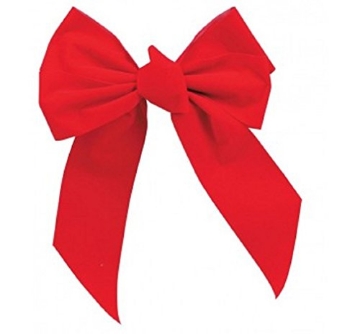 Picture of HOLIDAY LIGHT RAIL LLC 7346DOZ Holiday Trims Christmas Bow Bow Red Velvet 10 inch 1 pk (PK-12-EA)